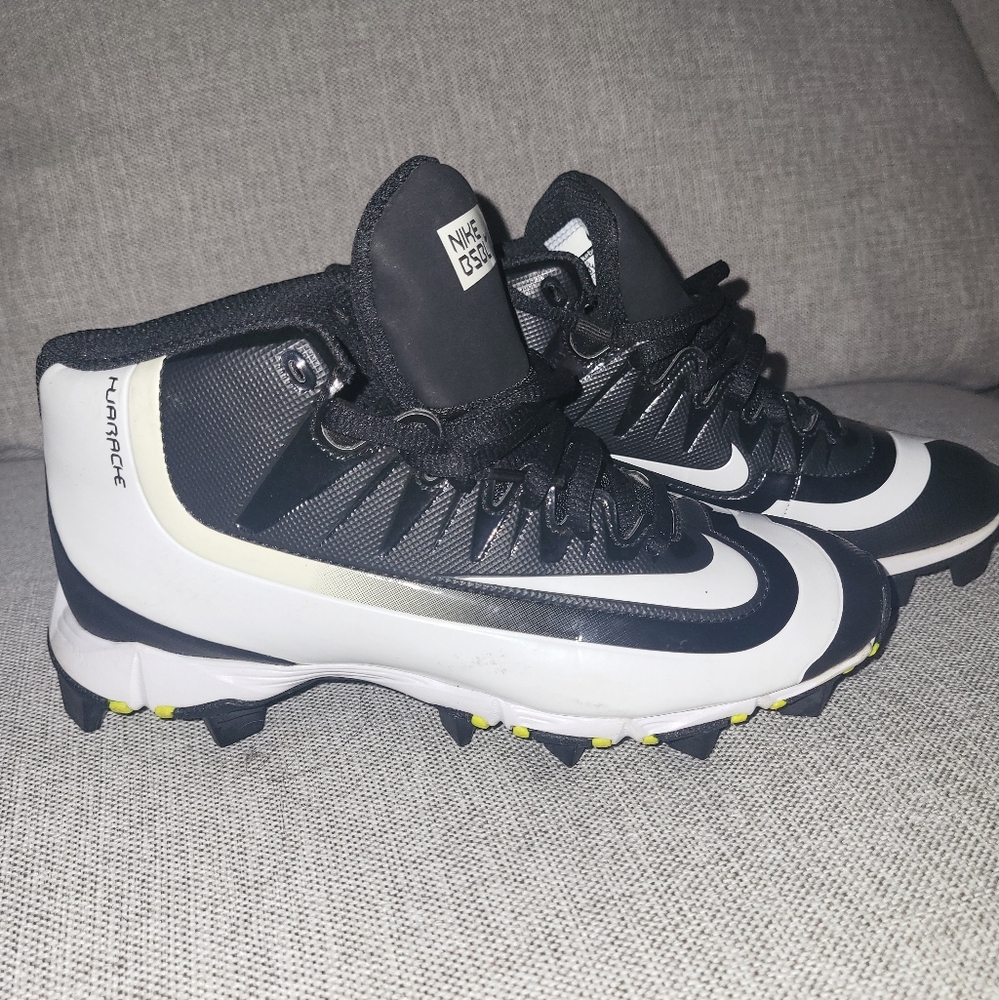 Nike Black and White Cleats Nike Huarache Baseball Cleats